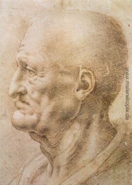 Profil eines alten Mannes