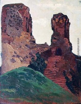 Wilna. Ruinen des Schlosses.