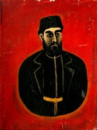 Portrait der Weingastwirt auf einem roten Hintergrund Portrait der Weingastwirt auf einem roten Hintergrund