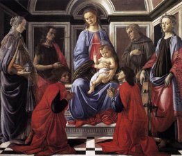 Madonna mit Kind und sechs Heiligen