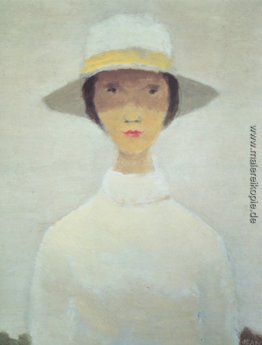 La femme au chapeau blanc
