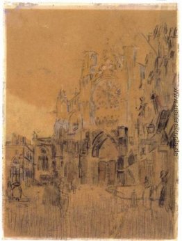 Dieppe, Study No. 2, Fassade der Turm Saint-Jacques