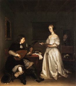 Die Duet: Sänger und Theorbo Spieler