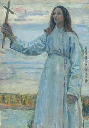 Novice mit einem Kreuz