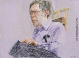 Self Portrait Holding ein Pad