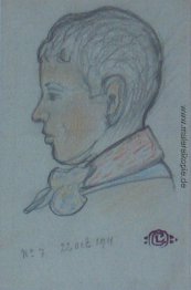 Profil eines jungen Boy