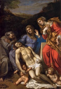 Pietà mit St Francis und Maria Magdalena