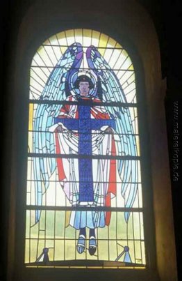 Engel mit dem Kreuz (Triptychons Die Verkündigung)