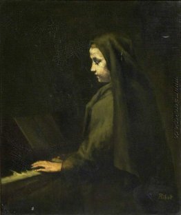 Eine Frau am Klavier