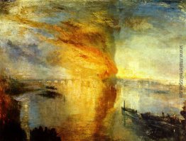 Der Burning der Häuser des Parlaments
