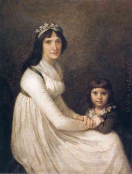 Porträt einer Frau mit ihrem Kind