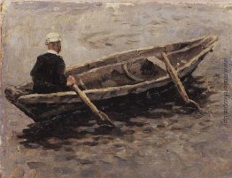 Auf dem Boot (Studie zu "Die Eroberung Sibiriens durch Jermak")