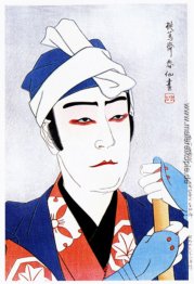 Ichikawa Sadanji als Yoshiro im Tanz Modori-Kago Ichikawa Sadanji als Yoshiro im Tanz Modori-Kago