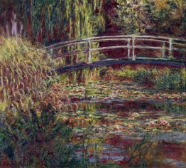 Die japanische Brücke (Der Seerosenteich, Symphony in Rose)