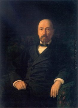 Porträt des Dichters Nikolai Nekrasov