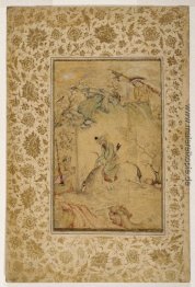 Jäger an einem Bach Jäger an einem Bach