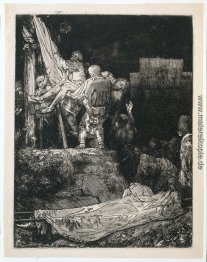 Der Abstieg vom Kreuz bei Fackelschein