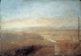 Hill Stadt am Rande der Campagna