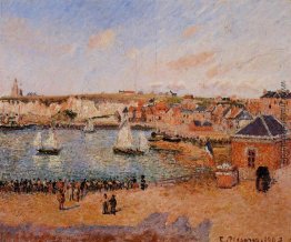 Der Inner Harbor, Dieppe Nachmittag, Sonne, Ebbe
