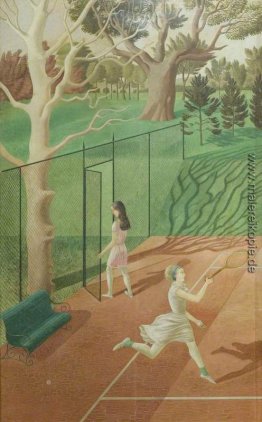 Tennis (Triptychon, linker Flügel)
