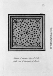 Schach und Nosetto Boden in Mosaik im Haus der Gesellschaft