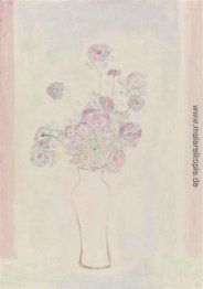 Rosa Chrysanthemen in eine weiße Vase Rosa Chrysanthemen in eine weiße Vase