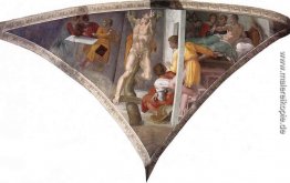 Sistine Kapellen-Decke: Die Bestrafung von Haman