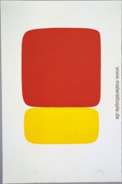 Rot über Gelb aus Suite von siebenundzwanzig Farblithographien Rot über Gelb aus Suite von siebenundzwanzig Farblithographien