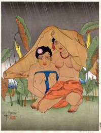 Une Averse A Metalanim. Ponape, Est Carolines