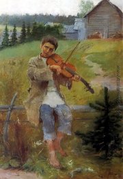 Junge mit Violine Junge mit Violine