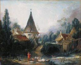 Landschaft in der Nähe von Beauvais Anfang