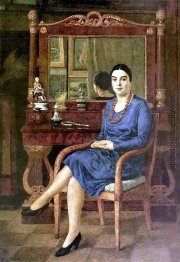 Portrait Z.D.R. (Lady in blue)