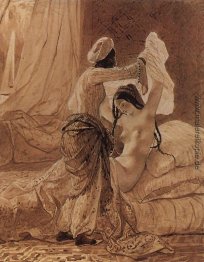 In einem Harem. "Mit Allahs Sortieren Unterwäsche sollte geänder In einem Harem. "Mit Allahs Sortieren Unterwäsche sollte geänder