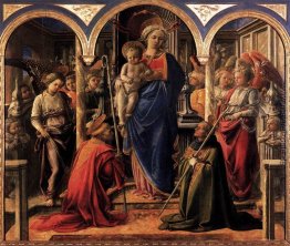 Madonna und Kind mit St. Fredianus und St. Augustine