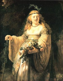 Saskia van Uylenburgh in arkadischen Kostüm