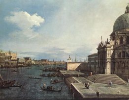 Der Canal Grande an der Salute-Kirche