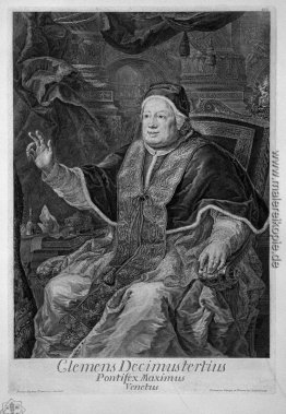 Porträt von Papst Clemens XIII (Clemens Decimustertius Venetus P