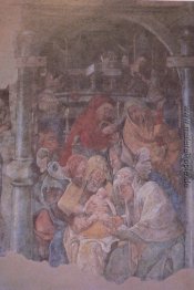 Fresko in der Karmeliterkloster, Frankfurt am Main Fresko in der Karmeliterkloster, Frankfurt am Main