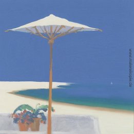 Yacht Vorbei an der Terrasse Yacht Vorbei an der Terrasse