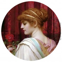 Mädchen mit roten Rose