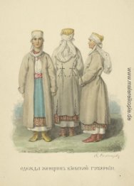 Bekleidung Frau aus der Provinz Kiew