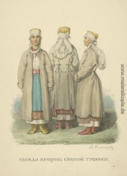 Bekleidung Frau aus der Provinz Kiew