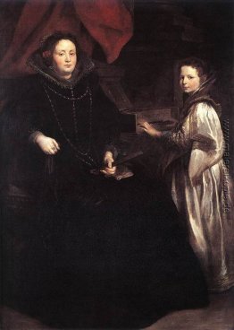 Porträt von Porzia Imperiale und ihre Tochter