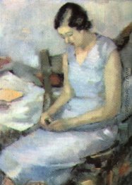 Mädchen in der blauen Mädchen in der blauen