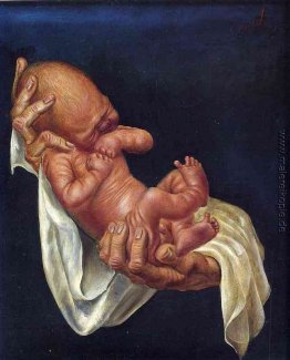 Neugeborenes Kind auf Händen