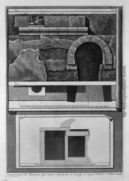 Verkaufsprospekt vor dem Monument der Halsquerschnitt des Scipio