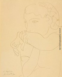 Lydia mit ihrem Haar in einem Net