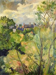 Blick aus meinem Fenster in Genets (Bretagne)