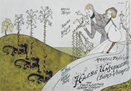 Plakatwerbung Marcel Prévost dem Roman Les Demi-vierges, Pan-Mag