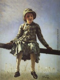 Libelle. Porträt von Vera Repina, Tochter des Künstlers Libelle. Porträt von Vera Repina, Tochter des Künstlers